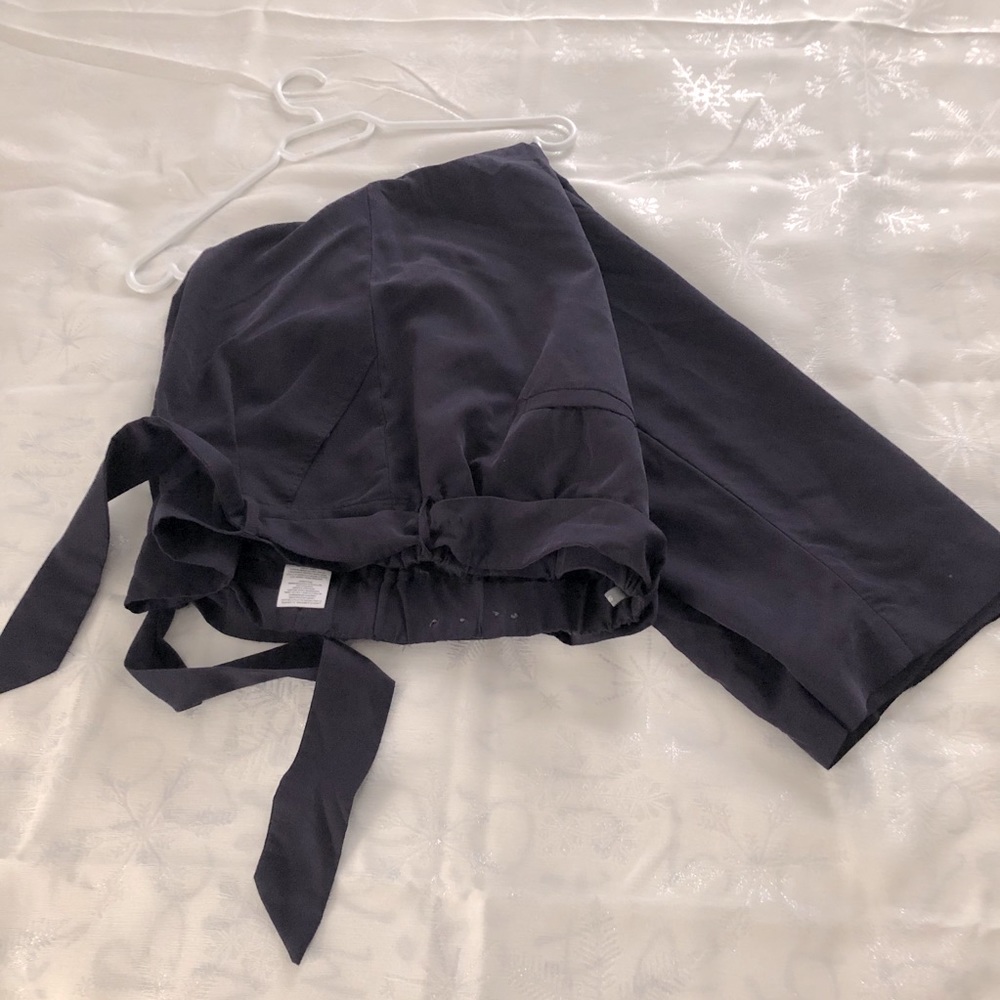 PLUS-SMART SET Pull-on navy blue dress pants sz16
